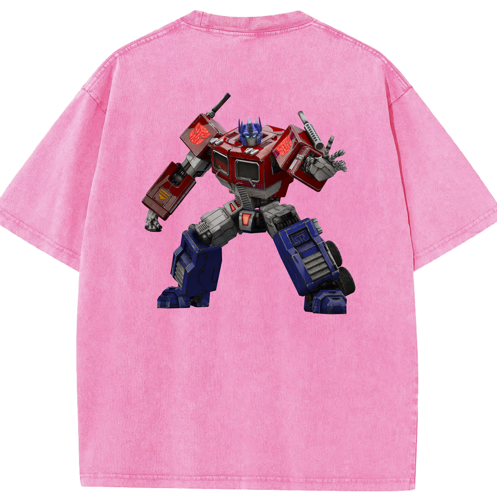 （画像用） Transformers トランスフォーマー 綿100% ヴィンテージ風 半袖Tシャツ（背面プリント）